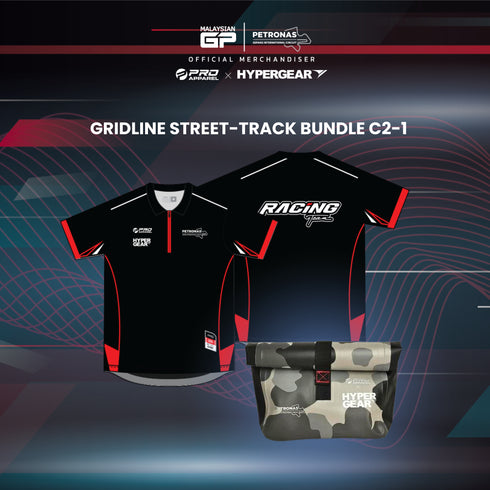 Gridline Street-Track Bundle B/C-1 (Premium Cotton Tee + PSIC Dry Pouch Dash)