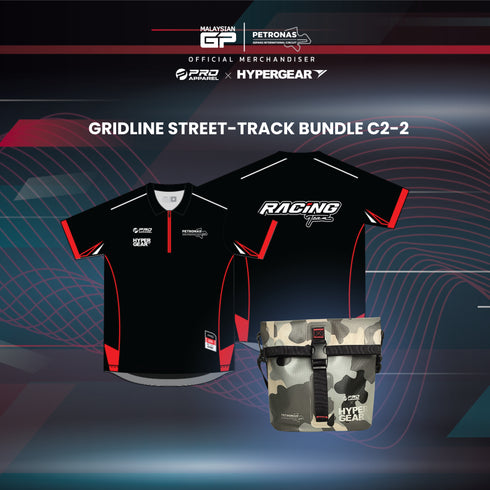 Gridline Street-Track Bundle B/C-2 (Premium Cotton Tee + PSIC Dry Sling Ezi)