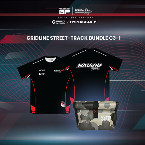 Gridline Street-Track Bundle B/C-1 (Premium Cotton Tee + PSIC Dry Pouch Dash)