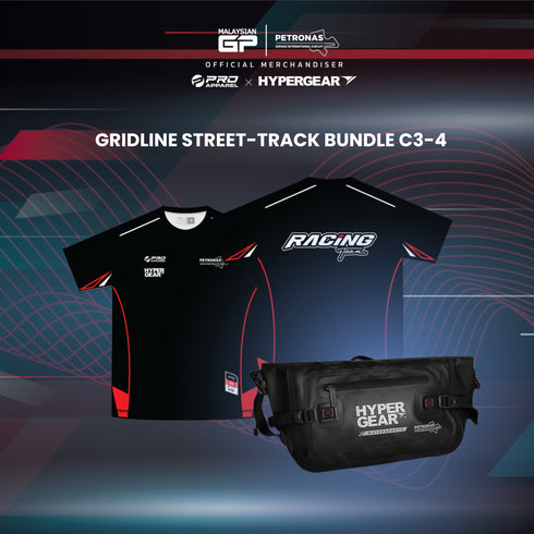 Gridline Street-Track Bundle B/C-4 (Premium Cotton Tee + PSIC Waist Pouch L V2)