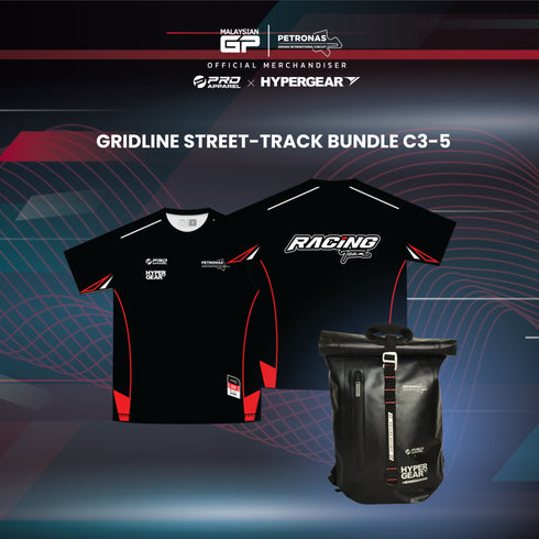 Gridline Street-Track Bundle B/C-5 (Premium Cotton Tee + PSIC Dry Pac Aero)