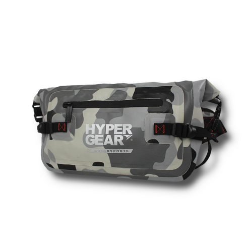 Hypergear Waist Pouch L V2 in camouflage, high-performance waterproof waist bag for Malaysian riders and hikers.